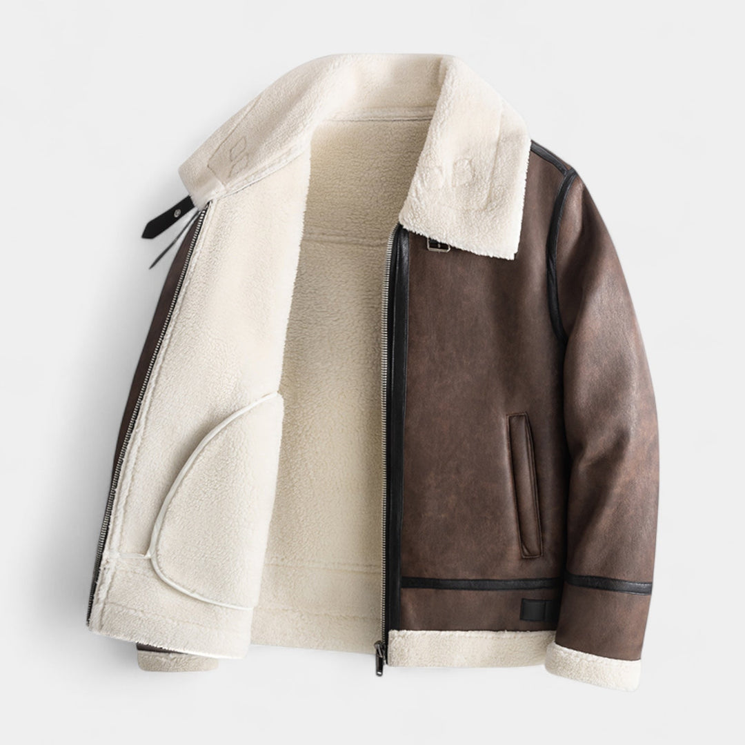 Herren Leder Fliegerjacke