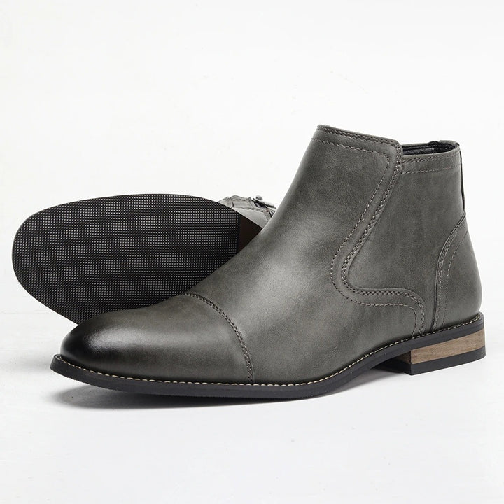 Herren Leder Ankle Boots Komfort