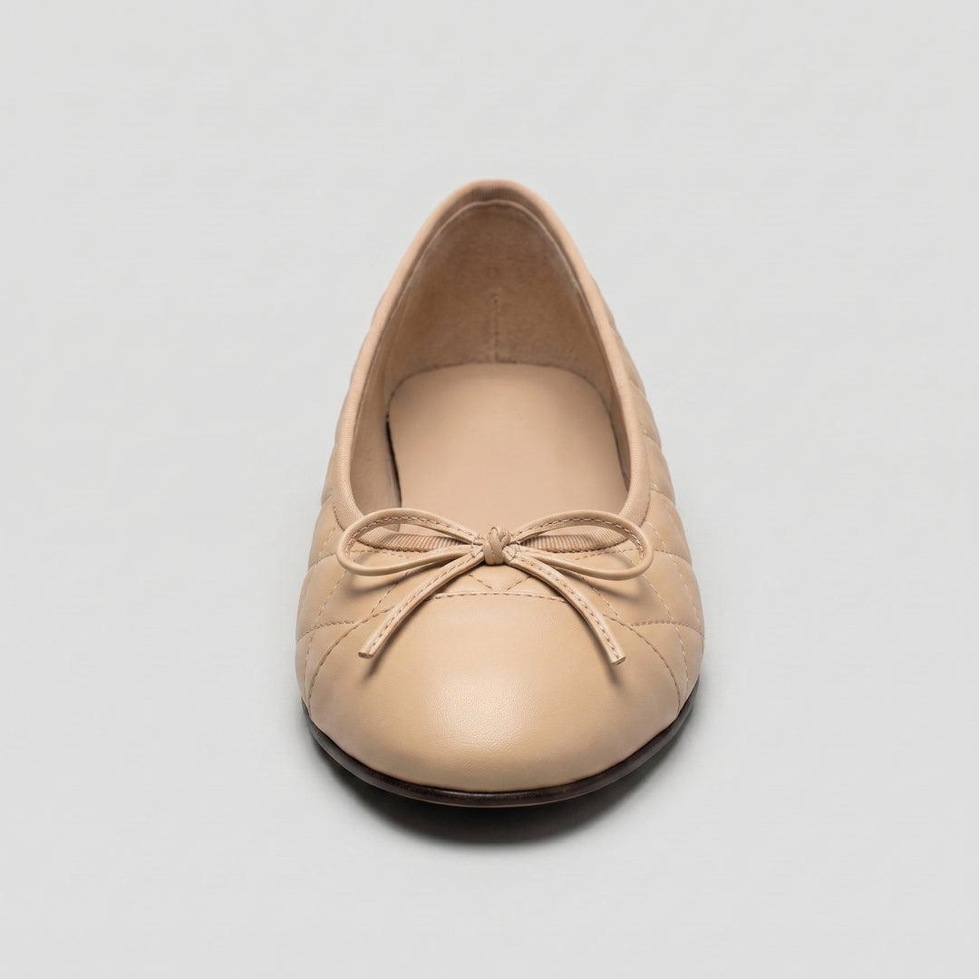 Apricot Ballerina Rautensteppung Schleife Frontansicht
