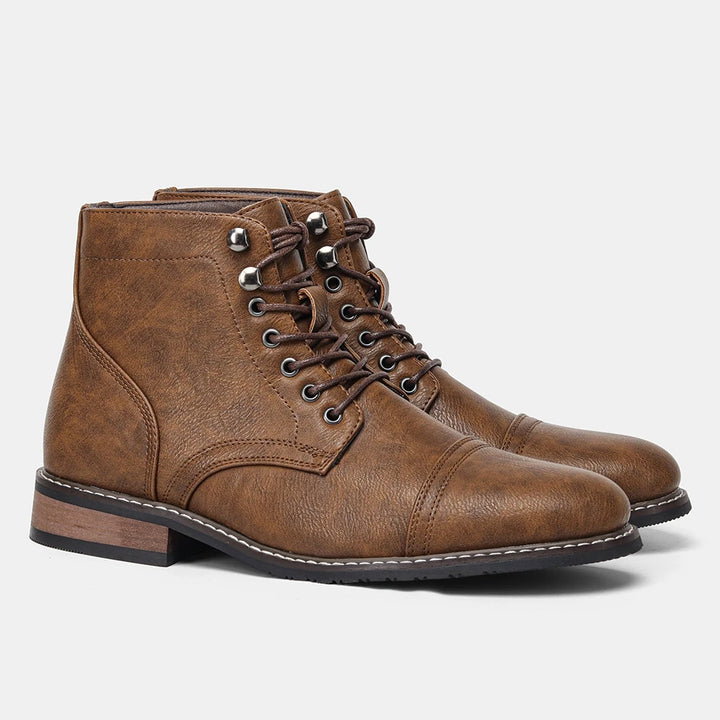 Herren Klassische Leder Ankle Boots
