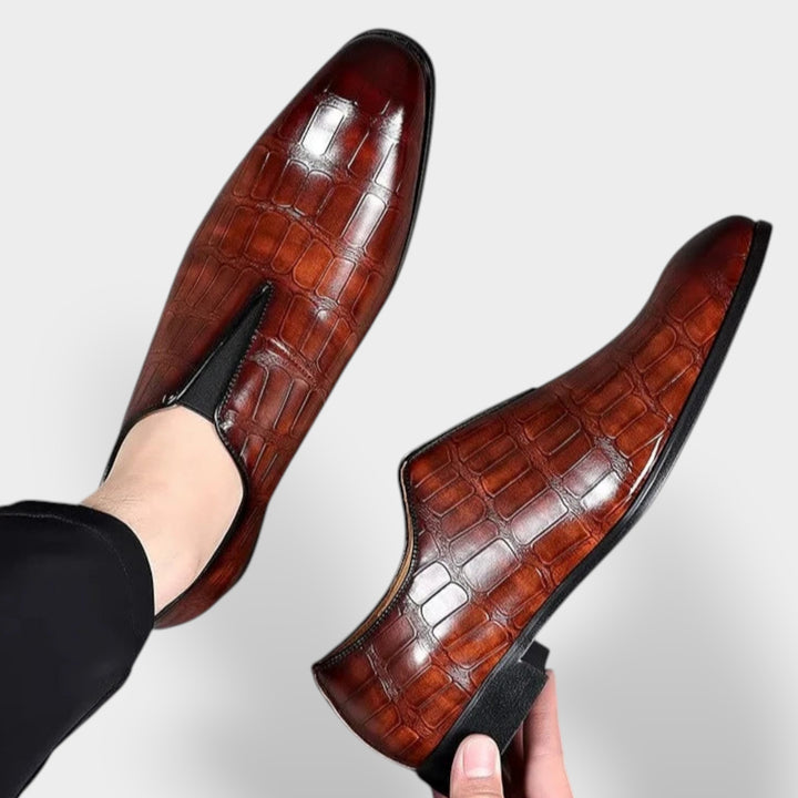 Herren Leder Loafer Elegant