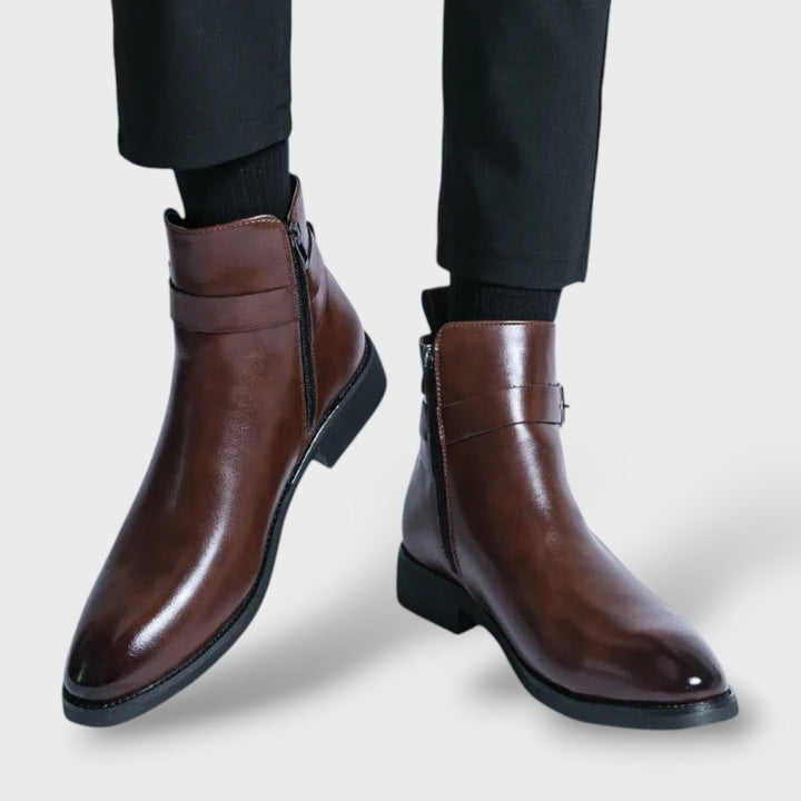 Herren Sergio Echtleder Chelsea Boots