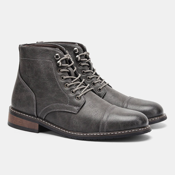 Herren Klassische Leder Ankle Boots