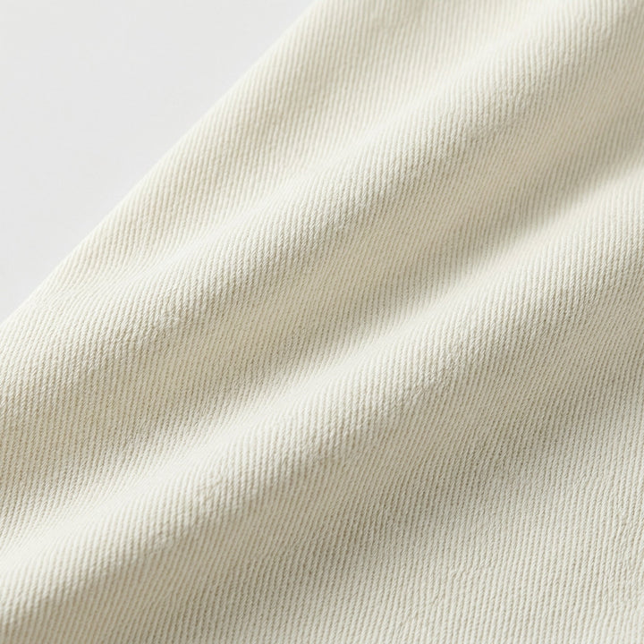Stoff-Nahaufnahme, diagonale Twill-Rippenstruktur, matter Griff