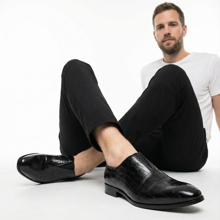 Herren Leder Loafer Elegant