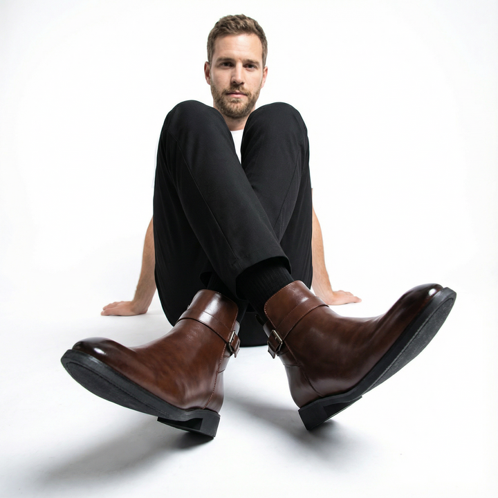 Herren Sergio Echtleder Chelsea Boots