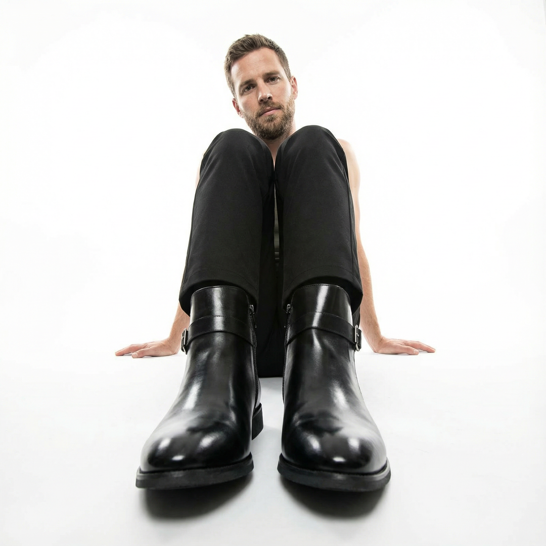 Herren Sergio Echtleder Chelsea Boots