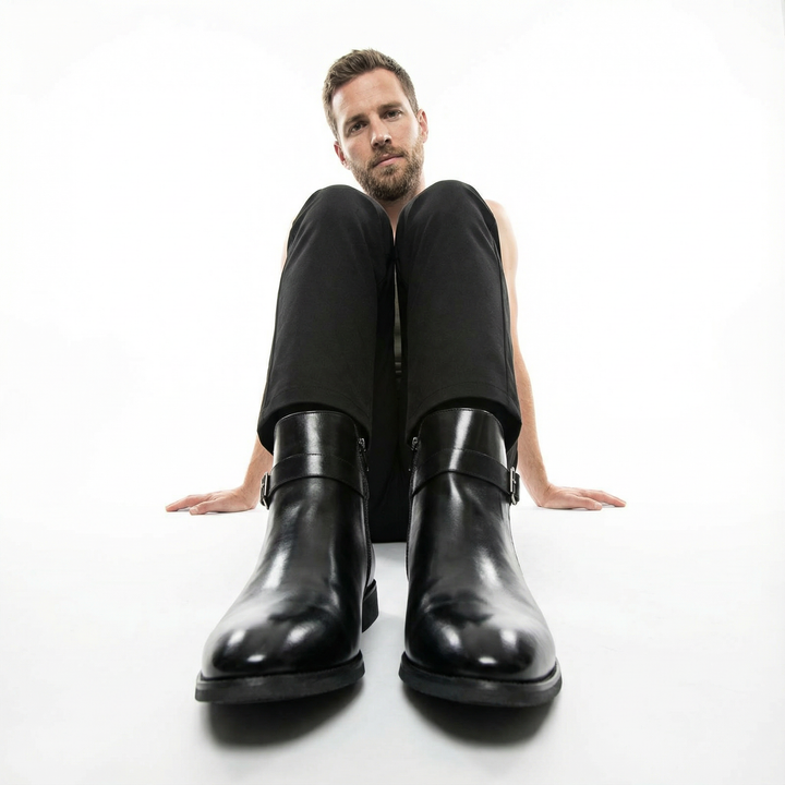 Herren Sergio Echtleder Chelsea Boots