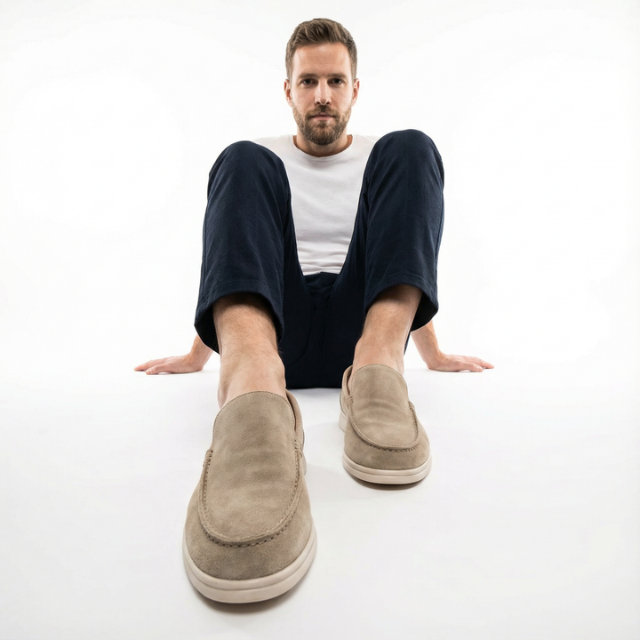 Herren Klassische Leder Loafer