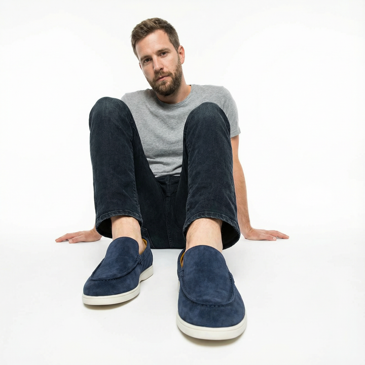 Herren Klassische Leder Loafer