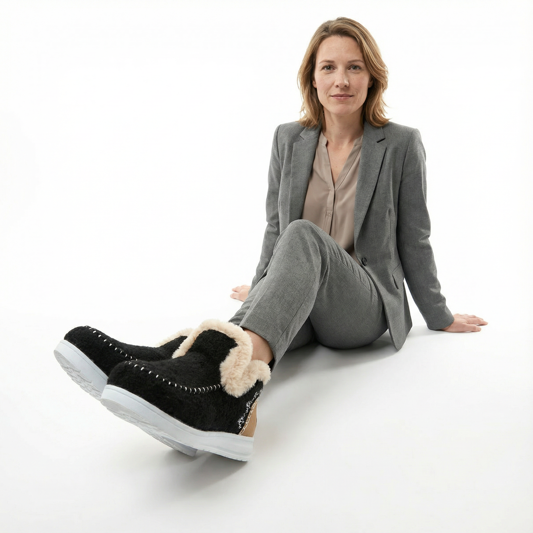 Damen Gefütterte Winter Ankle Boots