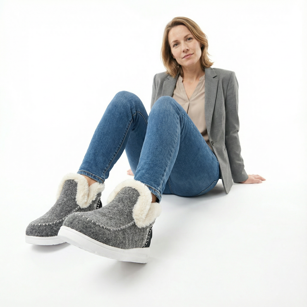 Damen Gefütterte Winter Ankle Boots