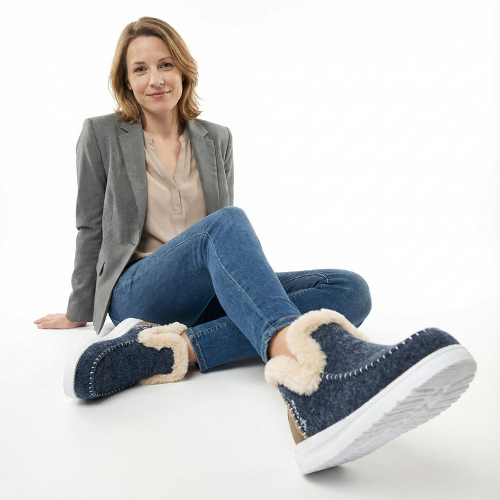 Damen Gefütterte Winter Ankle Boots