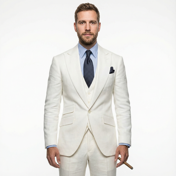 Herren Slim Fit Hochzeitsanzug