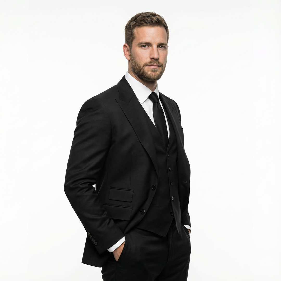 Herren Slim Fit Hochzeitsanzug