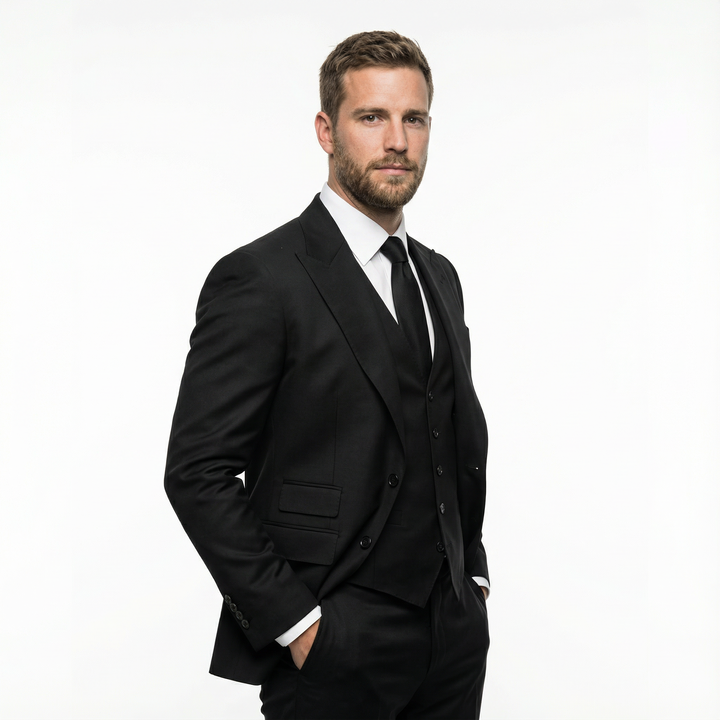 Herren Slim Fit Hochzeitsanzug