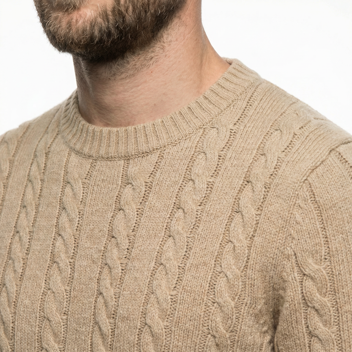 Herren Baumwollpullover Rundhals Klassisch