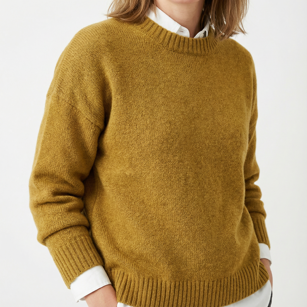 Damen Vintage Strickpullover Kaschmir