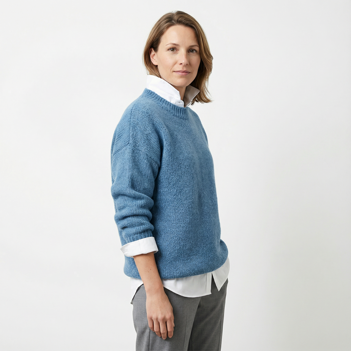 Damen Vintage Strickpullover Kaschmir