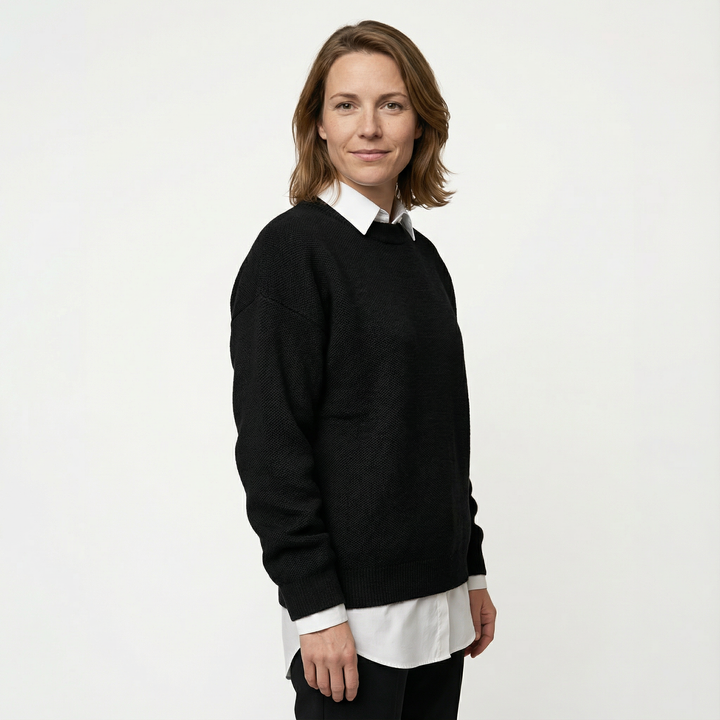 Damen Vintage Strickpullover Kaschmir