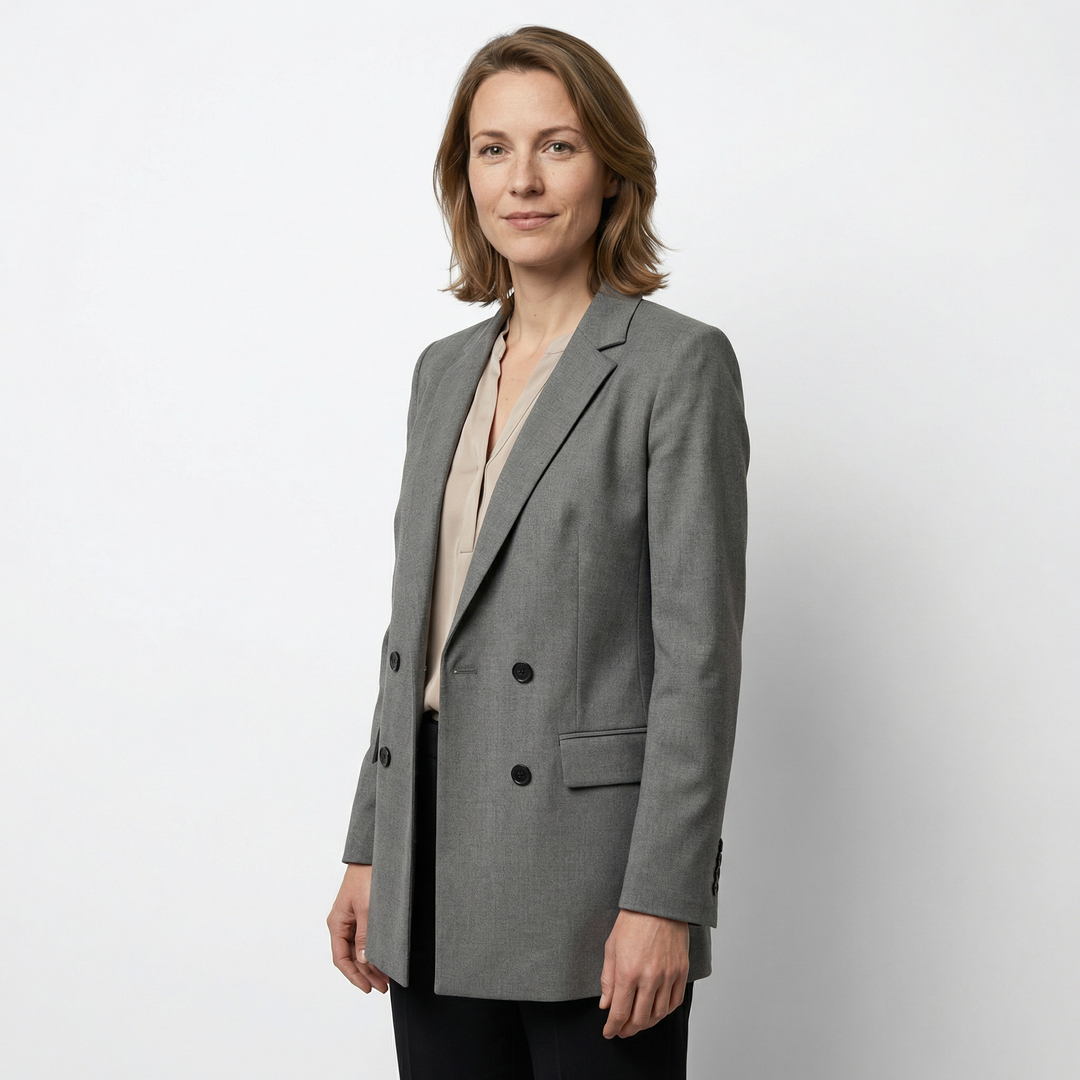 Damen Doppelreihiger Büroblazer Elegant