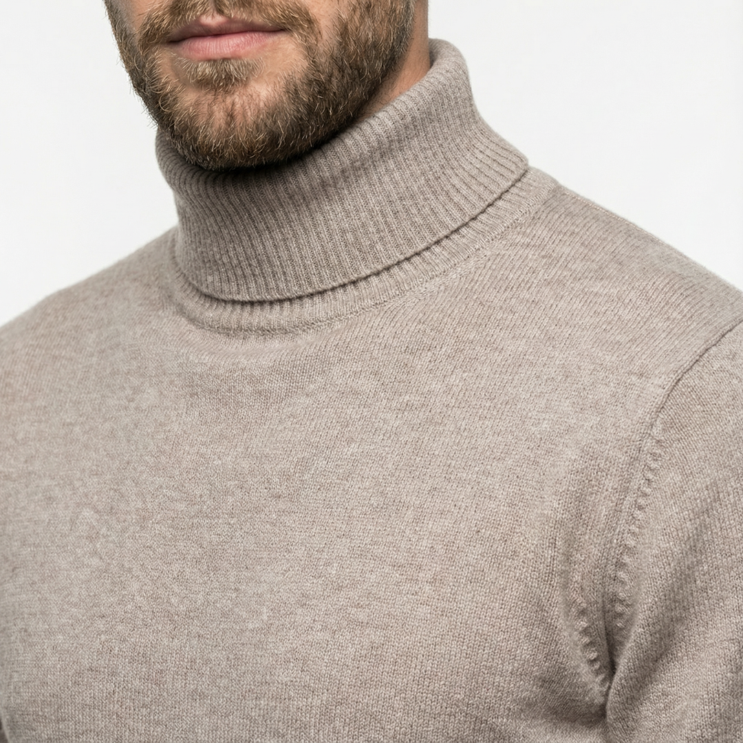 Herren Luxus Rollkragenpullover