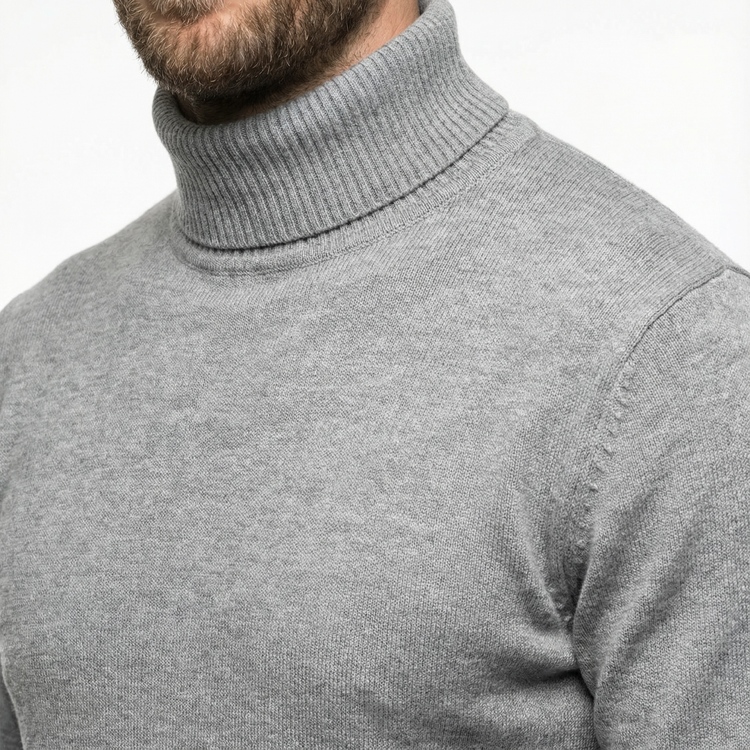 Herren Luxus Rollkragenpullover