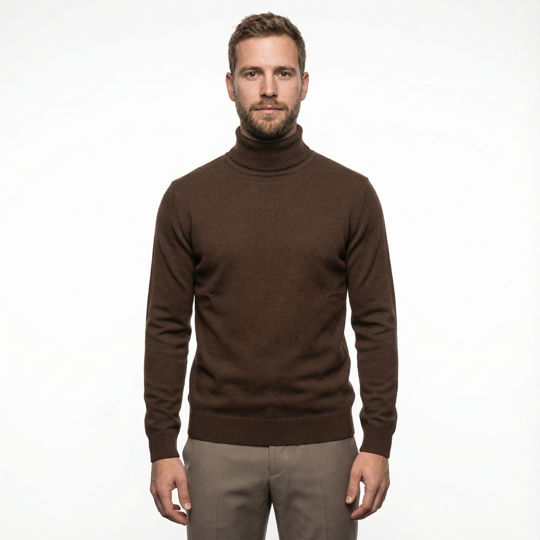 Herren Luxus Rollkragenpullover