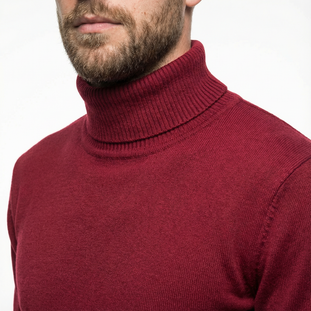 Herren Luxus Rollkragenpullover