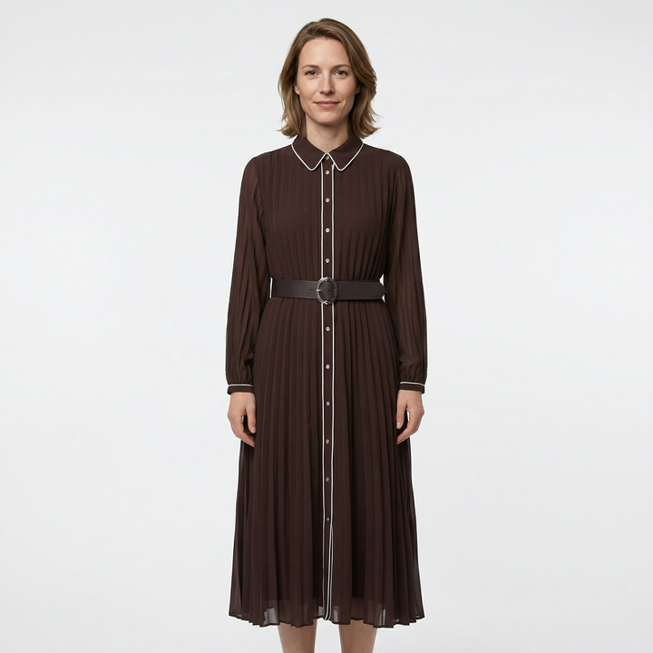 Chiffon Midi Kleid Damen