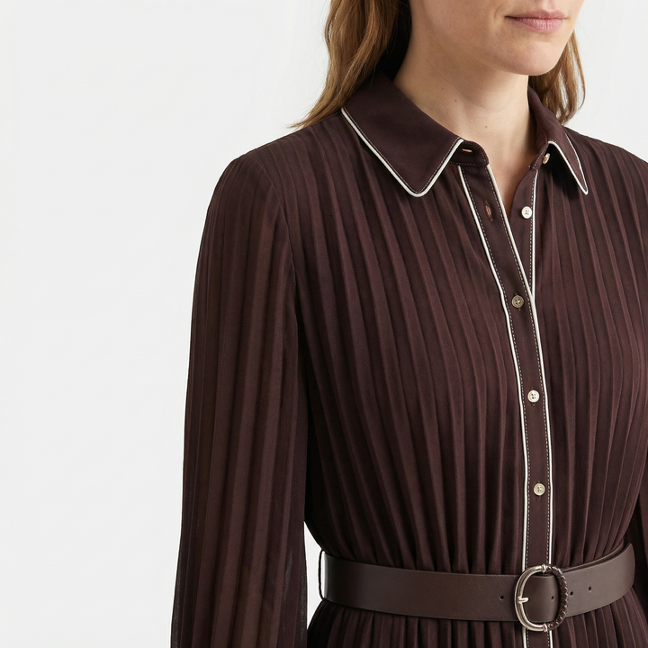 Chiffon Midi Kleid Damen