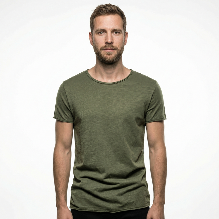 Sommerliches Baumwoll-T-Shirt für Herren