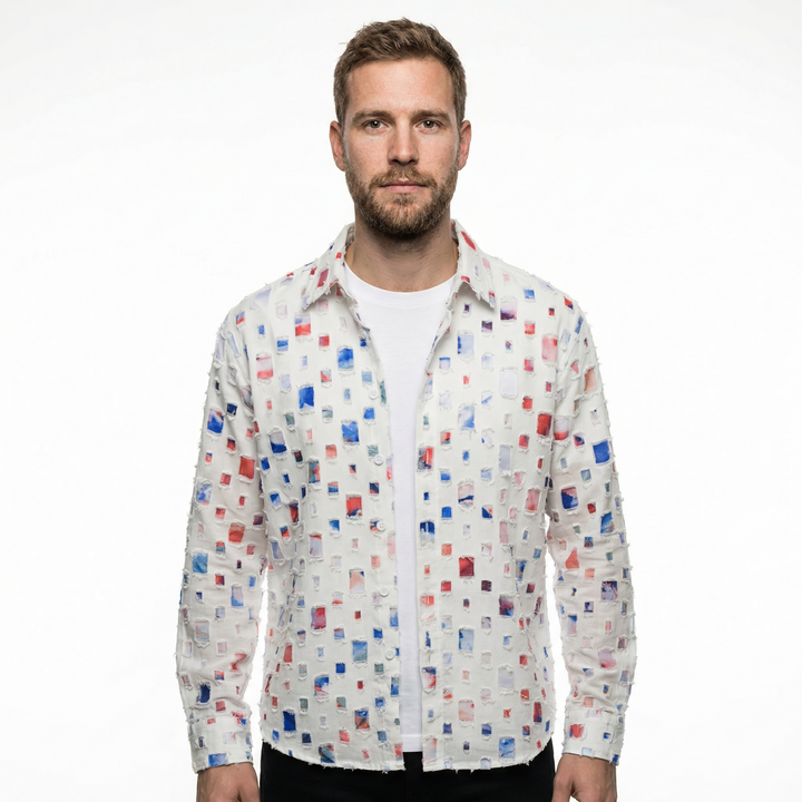 Herren Denim Hemd Modern