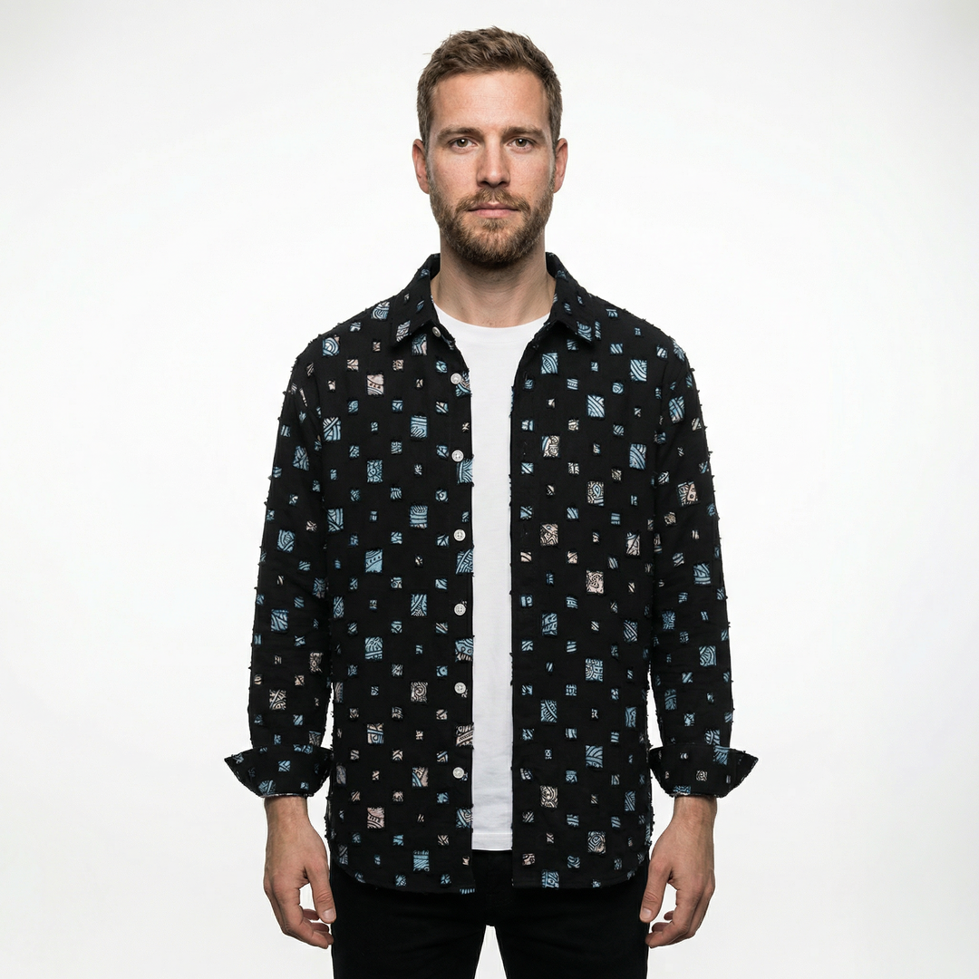 Herren Denim Hemd Modern