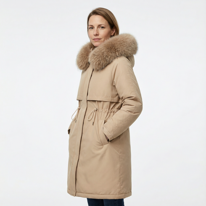 Damen Gefütterter Parka Mantel