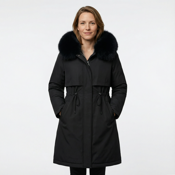 Damen Gefütterter Parka Mantel