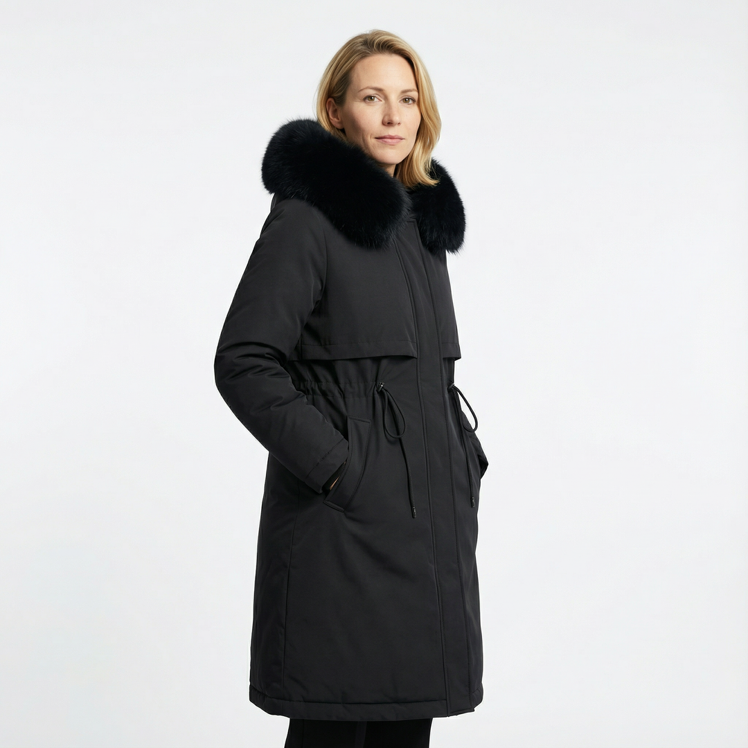 Damen Gefütterter Parka Mantel
