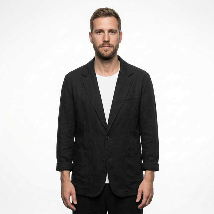 Herren Leinen Baumwoll Sommerblazer