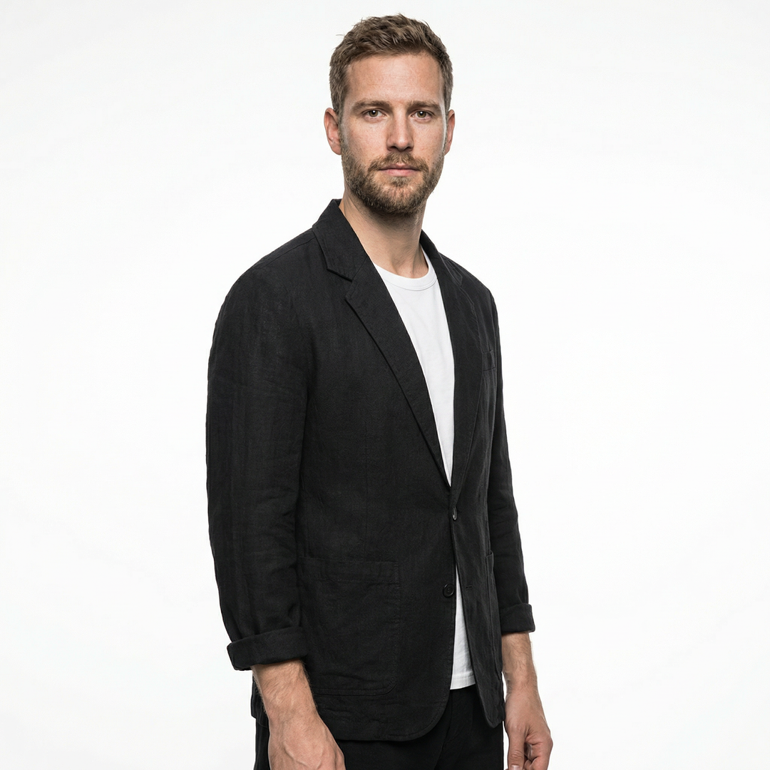 Herren Leinen Baumwoll Sommerblazer