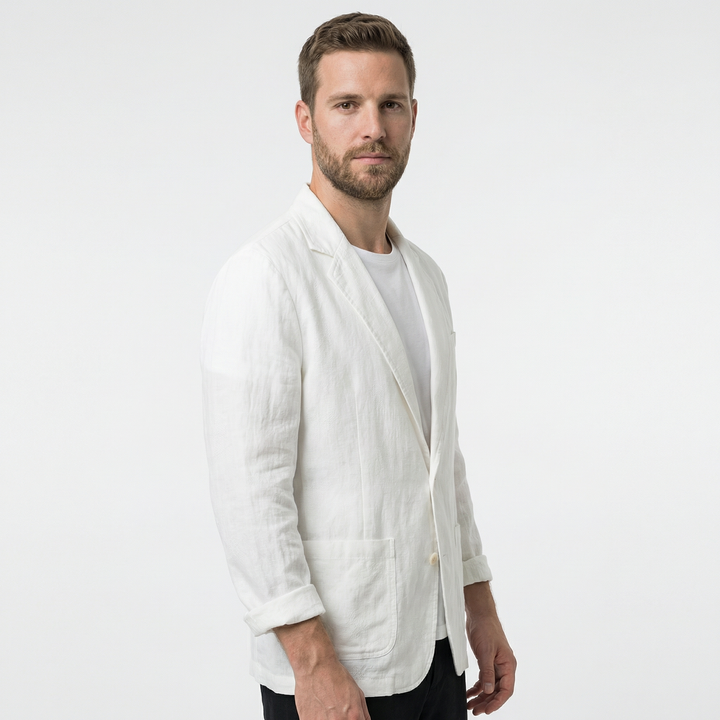 Herren Leinen Baumwoll Sommerblazer