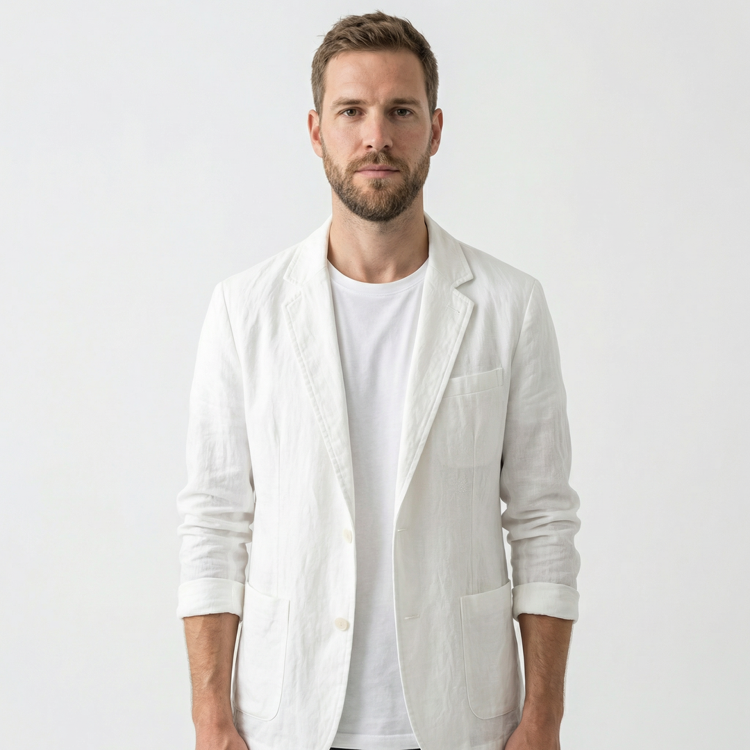 Herren Leinen Baumwoll Sommerblazer