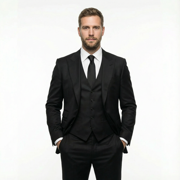 Herren Slim Fit Hochzeitsanzug