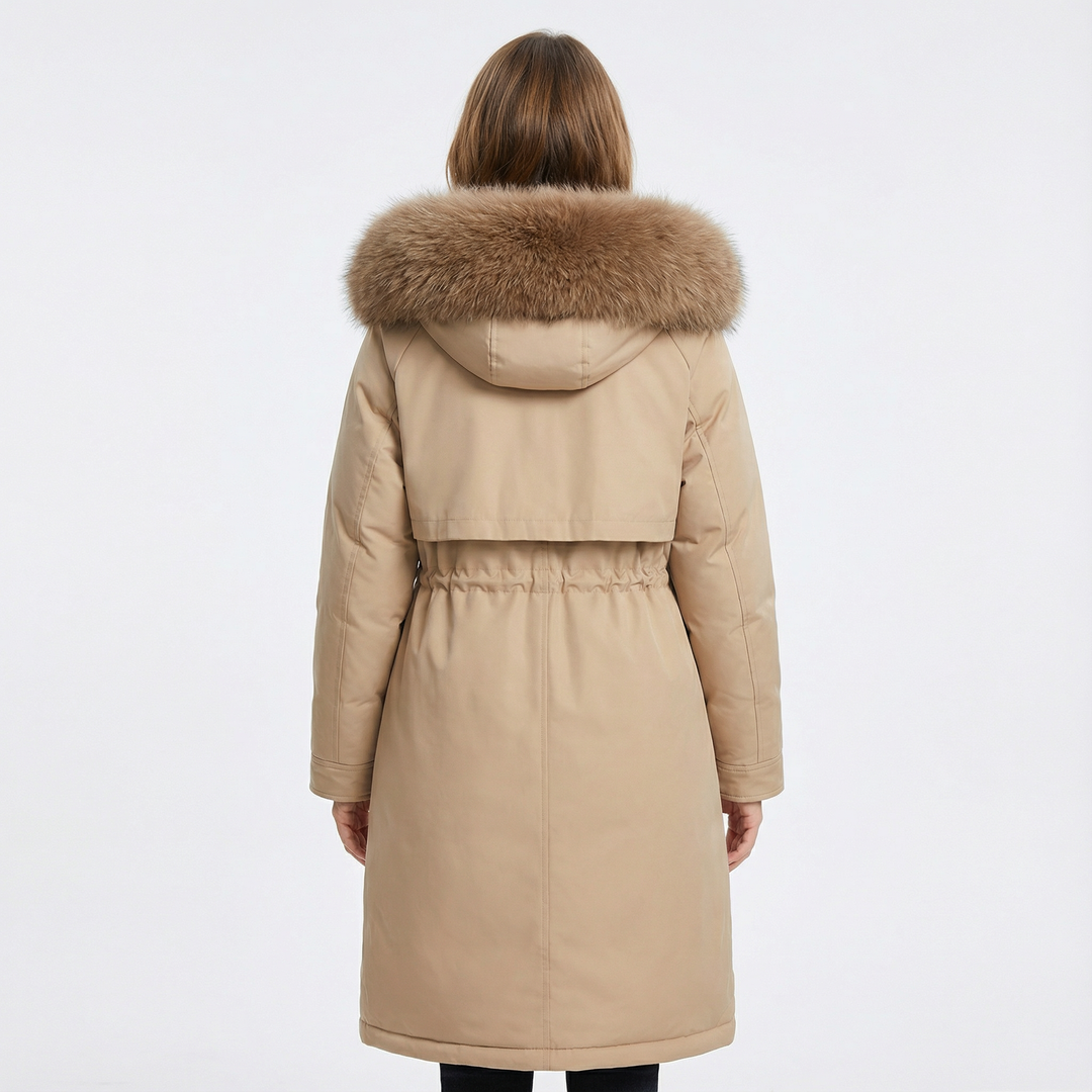 Damen Gefütterter Parka Mantel