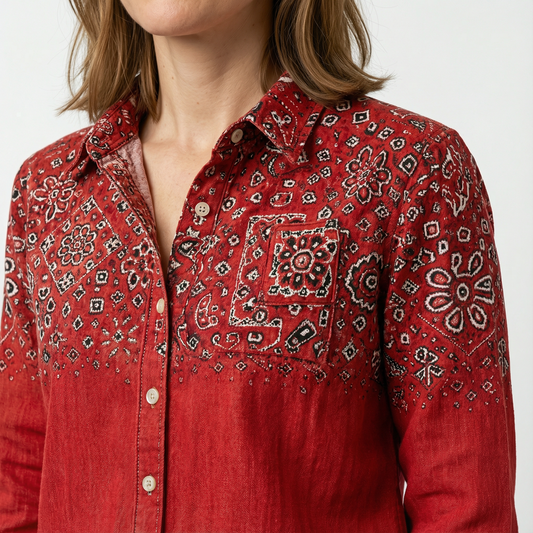 Damen Klassische Button Bluse