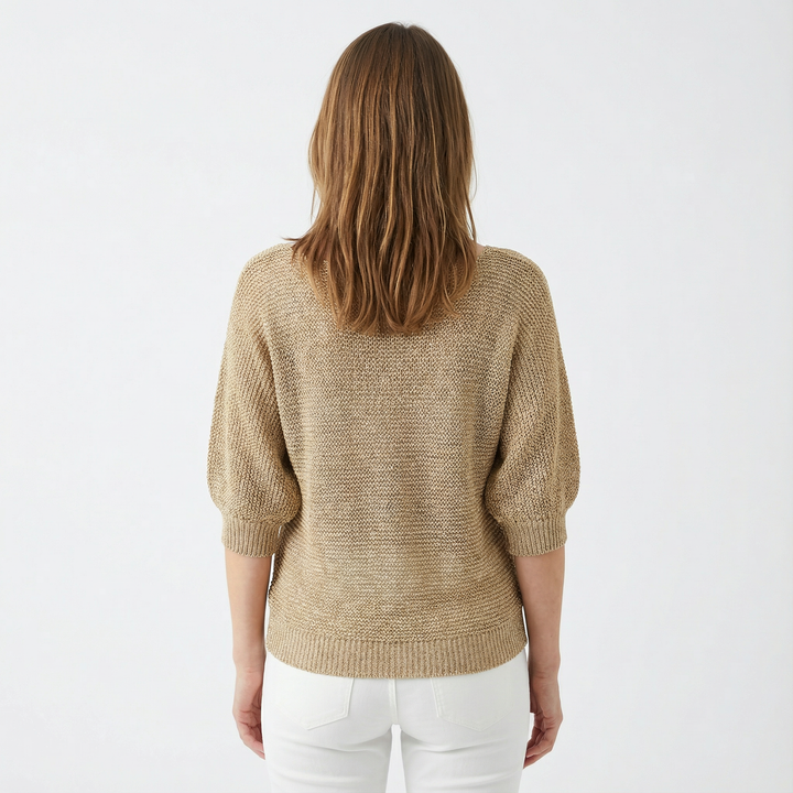 Damen Lockerer Strickpullover Modern