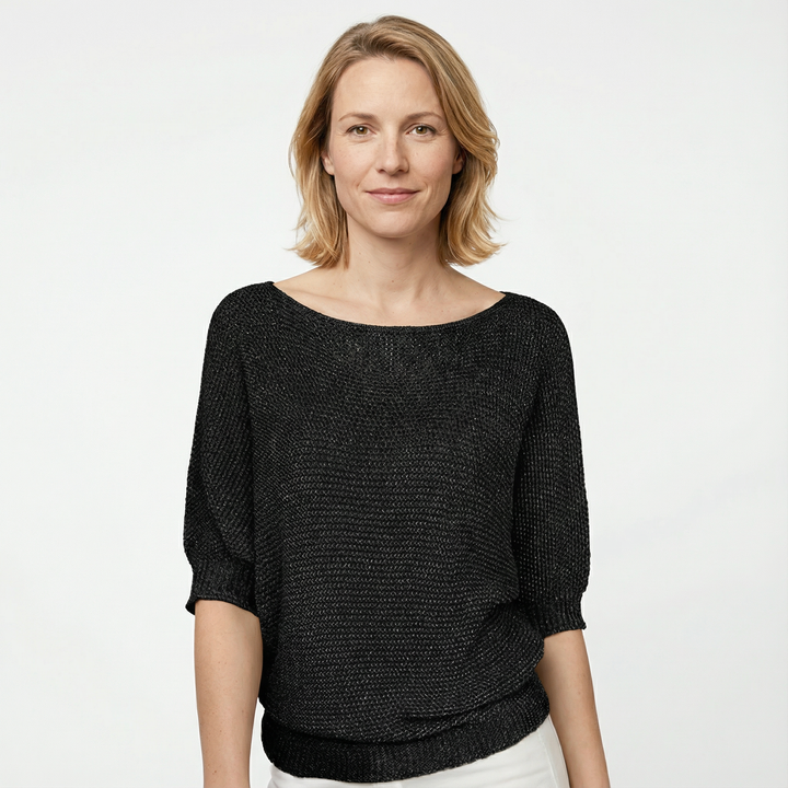 Damen Lockerer Strickpullover Modern
