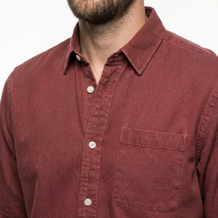 Herren Businesshemd Slim Fit Langarm