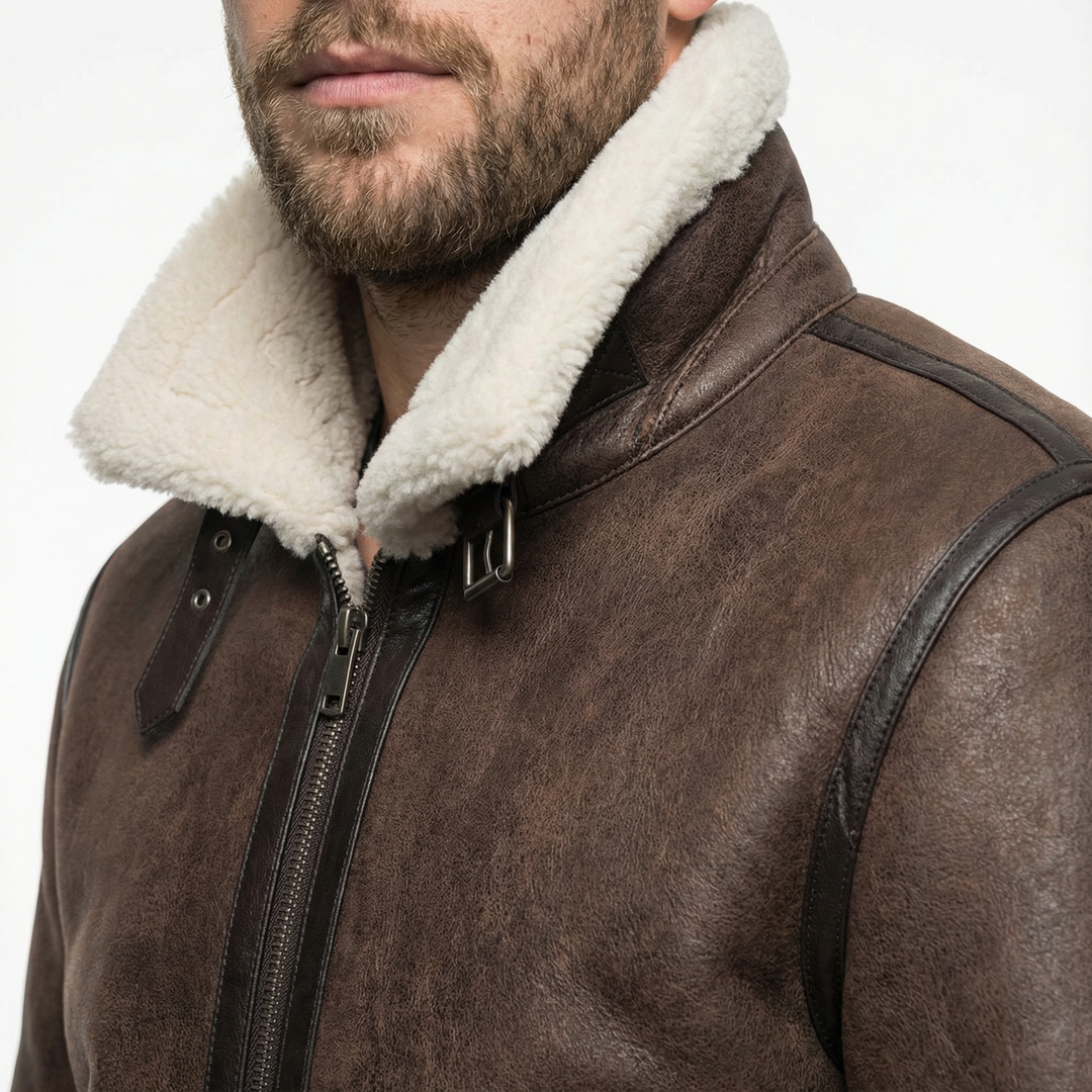 Herren Leder Fliegerjacke