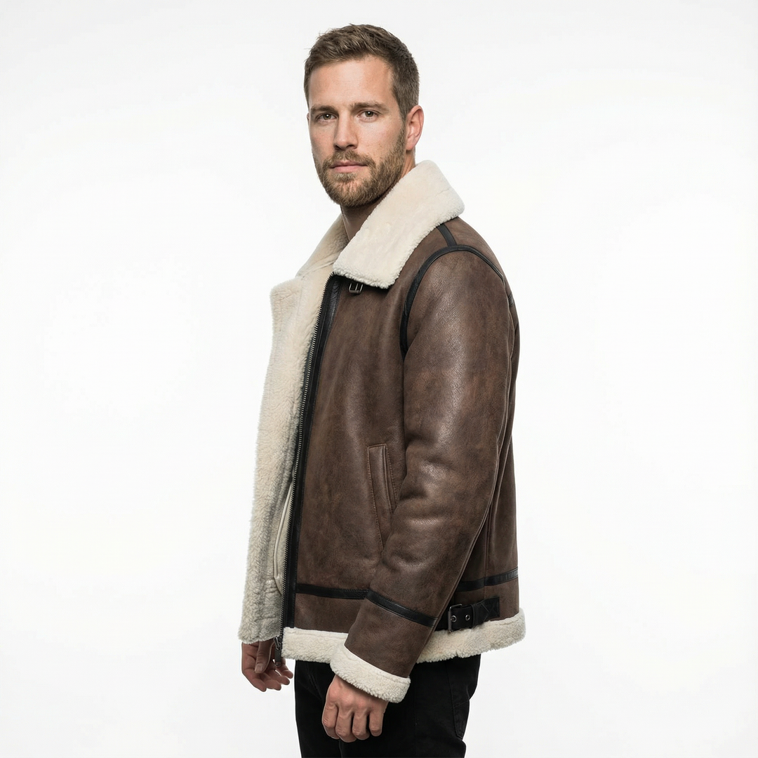 Herren Leder Fliegerjacke
