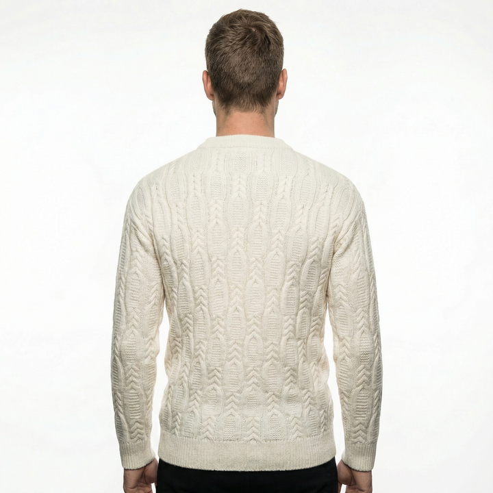 Herren Klassischer Crewneck Strickpullover